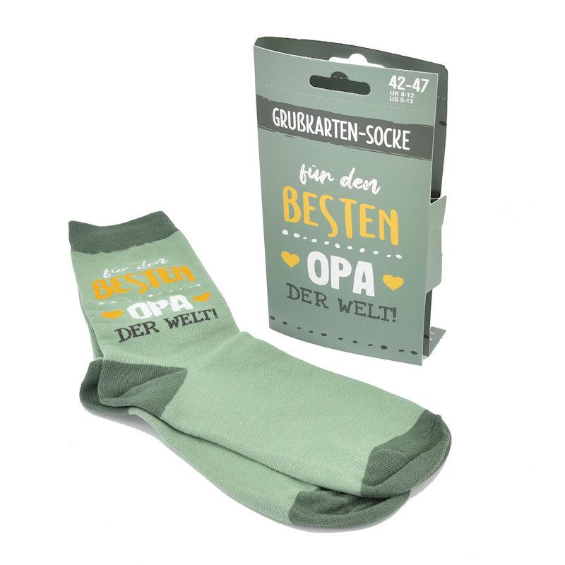 Crazy Socks - für den besten Opa der Welt - mit Grußkarte